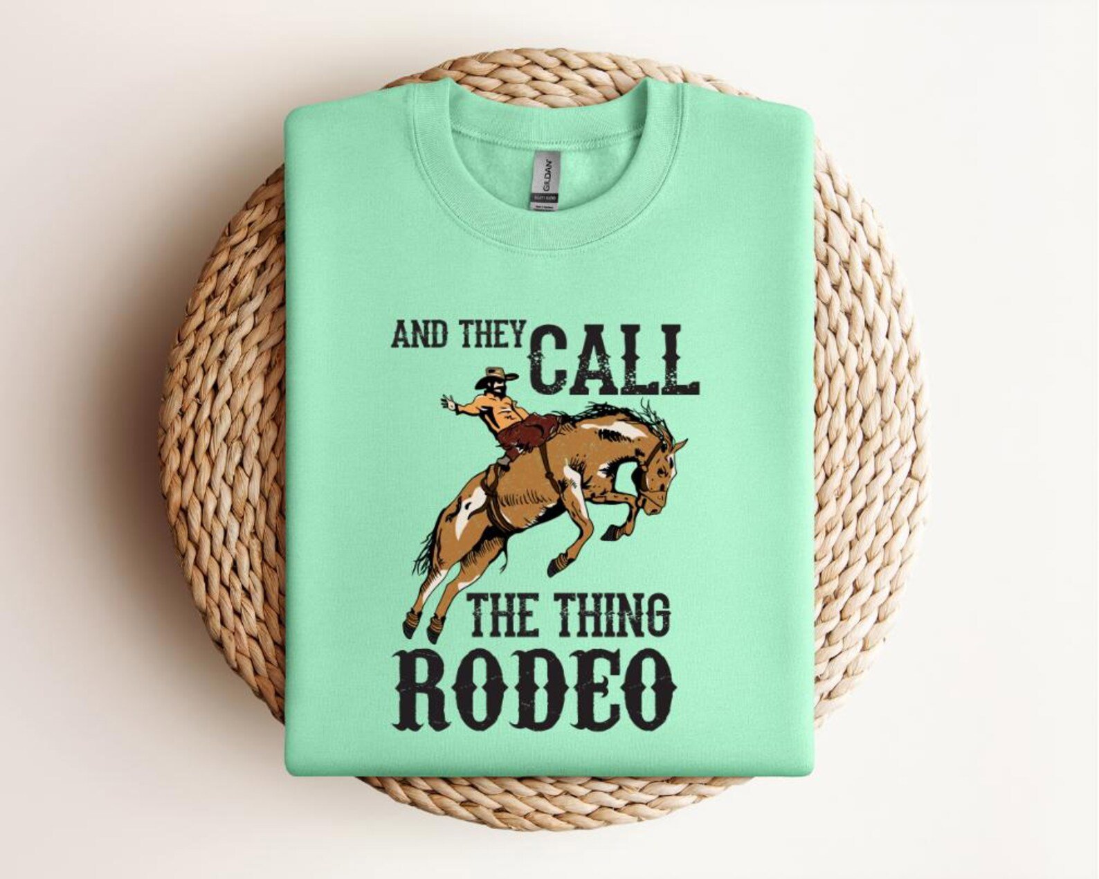 And They Call The Thing Rodeo sweatshirt, Rodeo shirt, Cowboy tee, Western Sweatshirt, Western rodeo shirt Wild West Sweatshirt, Rodeo gift 5