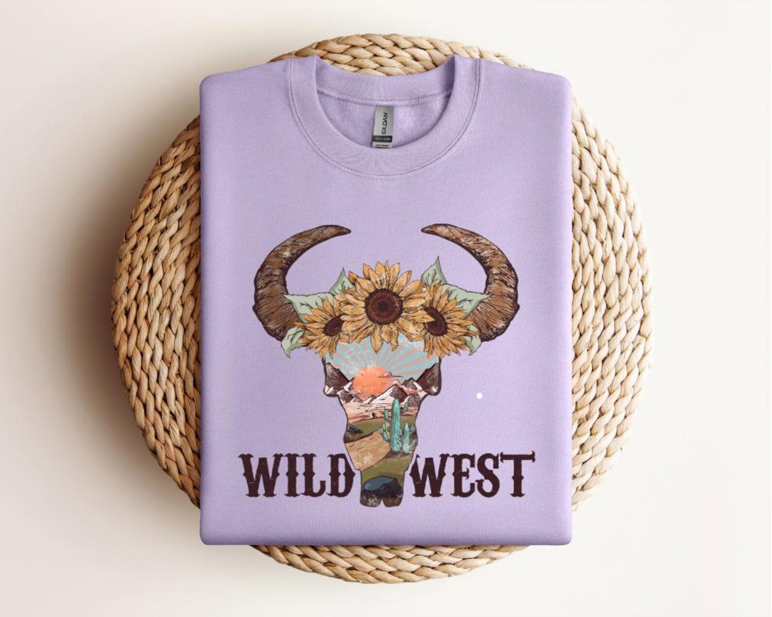 Wild West Highland Cow Tee: Western Graphic Sweatshirt & Hoodie 5