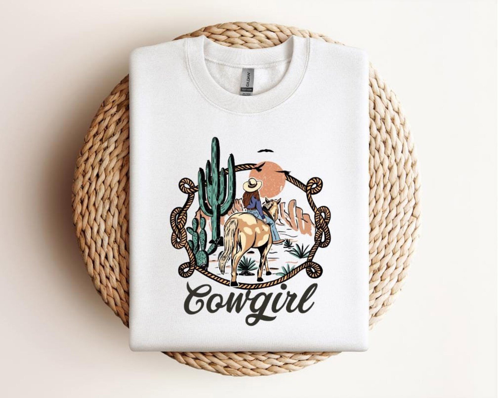 Cowgirl Sweatshirt: Wilder Than The West, Texas Country Style 2