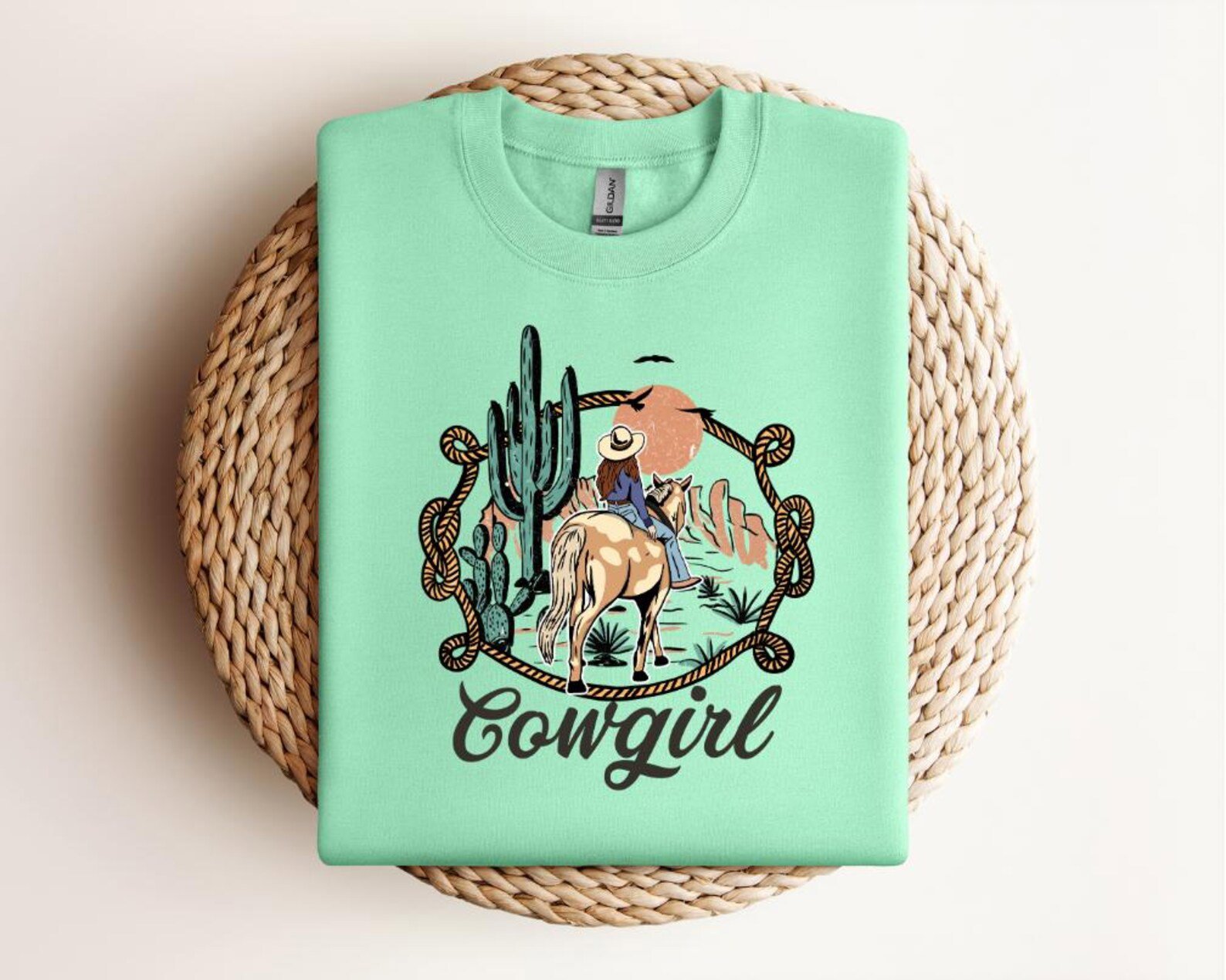 Cowgirl Sweatshirt: Wilder Than The West, Texas Country Style 5