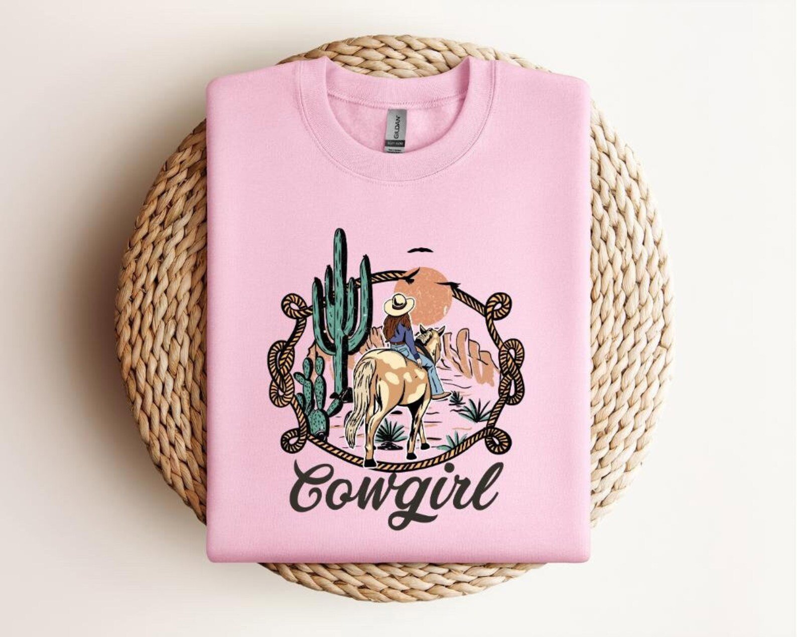 Cowgirl Sweatshirt: Wilder Than The West, Texas Country Style 6