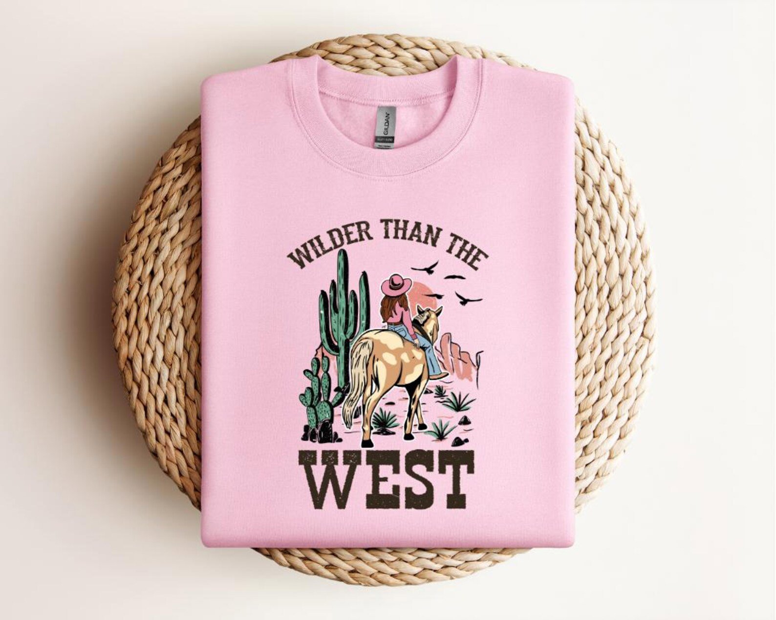 Wilder Than the West Sweatshirt: Cowboy Cowgirl Texas Country 6