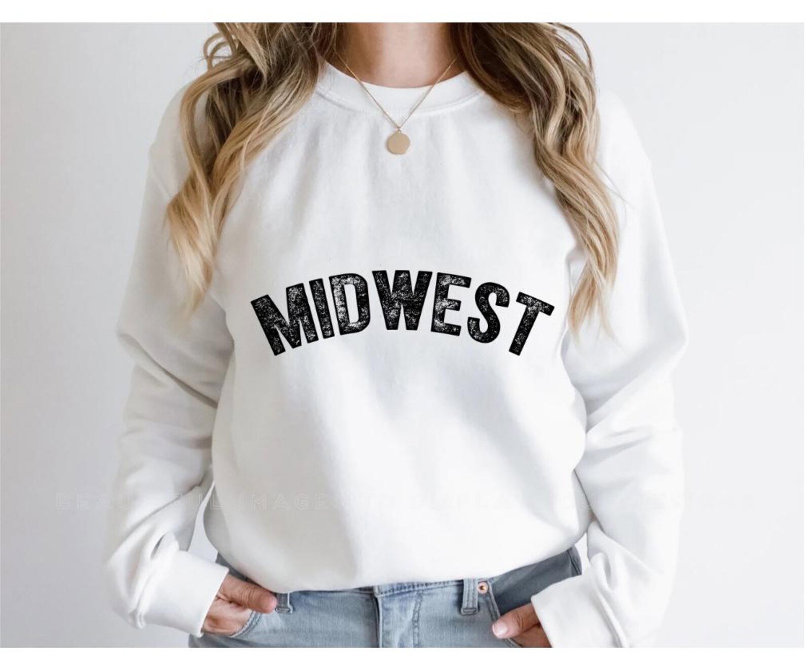 Midwest Sweatshirt: Trendy Varsity Crewneck, Midwestern Travel Gift 2