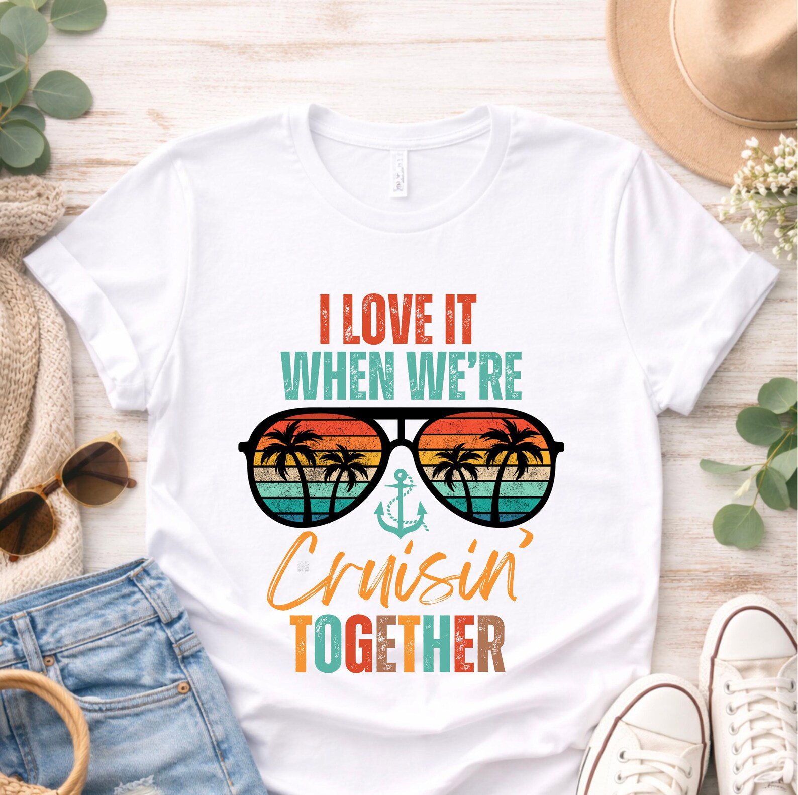 I love it when we are cruising together shirt, Matching Family or Friends travel outfit. 2