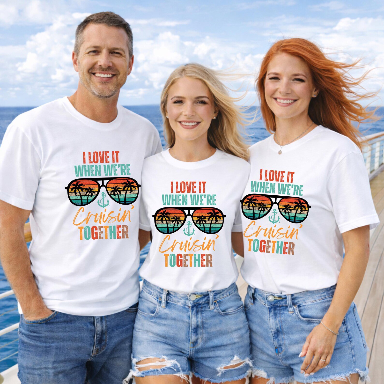 I love it when we are cruising together shirt, Matching Family or Friends travel outfit. 5