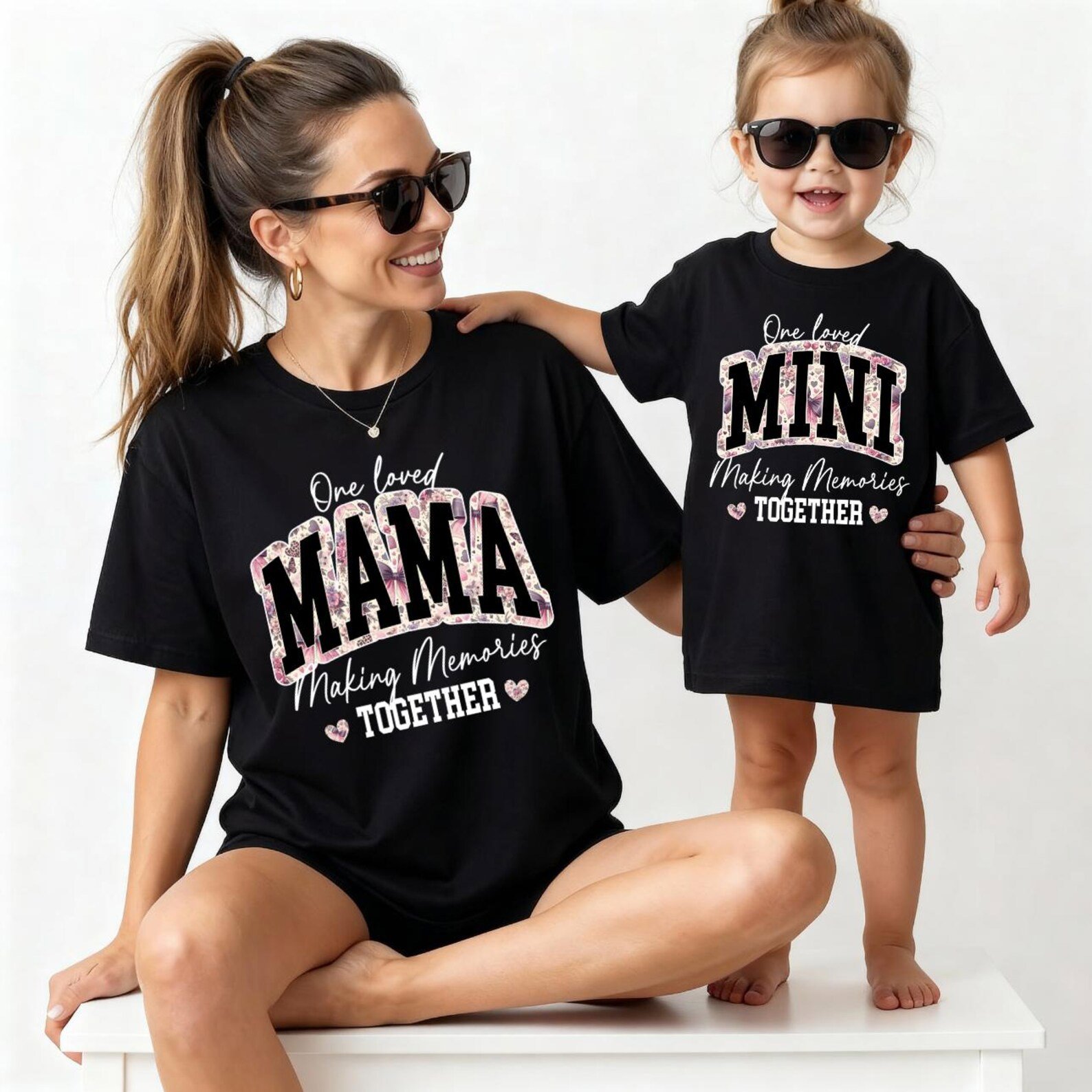 Mama Mini Matching Shirts, Mommy and Me Outfit, One Loved Mama Mini Set, Matching Mom Daughter Shirts, Mother Daughter Gift, Family Photos