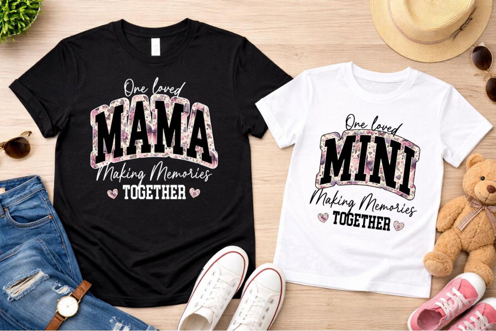 Mama Mini Matching Shirts, Mommy and Me Outfit, One Loved Mama Mini Set, Matching Mom Daughter Shirts, Mother Daughter Gift, Family Photos 6