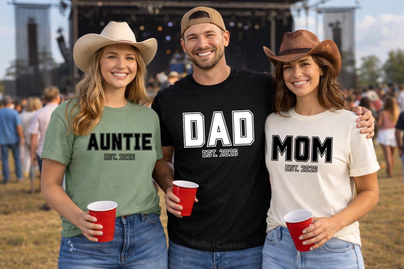 Mom and Dad Est. 2026 Shirt, New Parents Matching Shirt, Custom Dad Aunite Granny any title tee, Baby Coming 2026, Fathers Day shirt 6