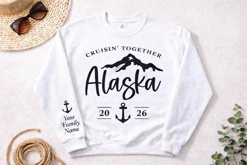 Alaska Cruise Squad Sweatshirt 2026, Matching Cruise Shirts for Friends, Cruise Besties Crewneck, Group Trip Outfit, Alaska Trip Shirt