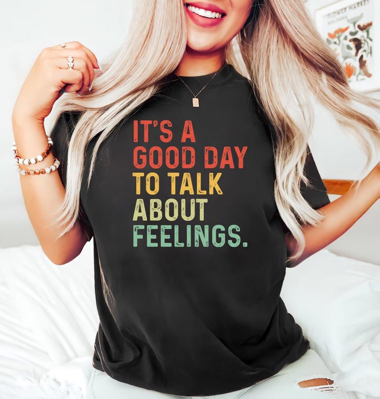 Talk About Feelings Shirt: School Counselor Mental Health Tee
