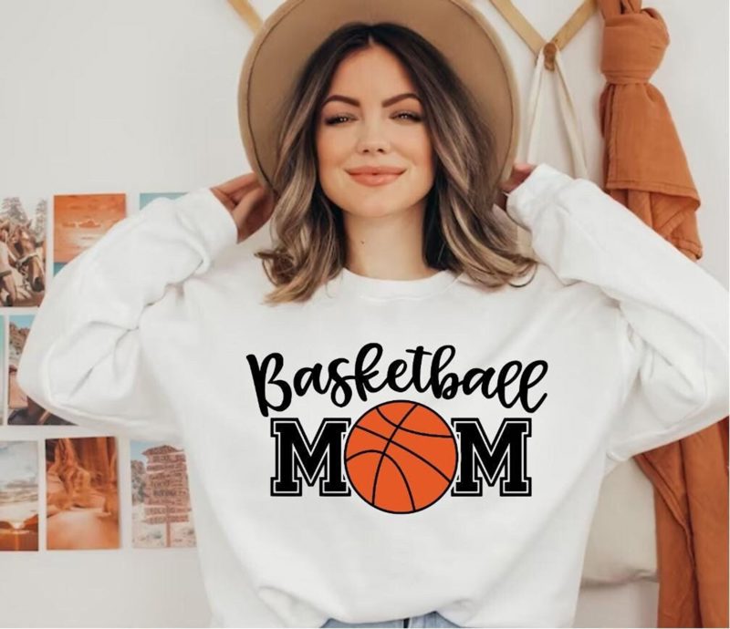 Basketball Mom Hoodie: Game Day Sports Sweatshirt