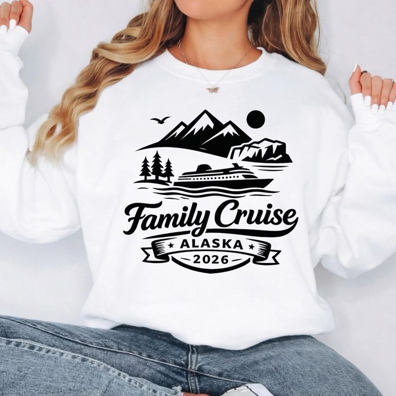 Alaska Family Cruise 2026 Sweatshirt, Matching Alaska Cruise Shirts, Alaska Trip Shirts, Matching Family Cruise Tee, Alaska Vacation Outfit