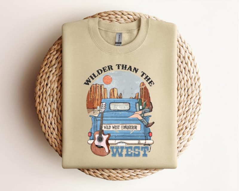 Wilder Than The West Shirt: Country Music Graphic Tee