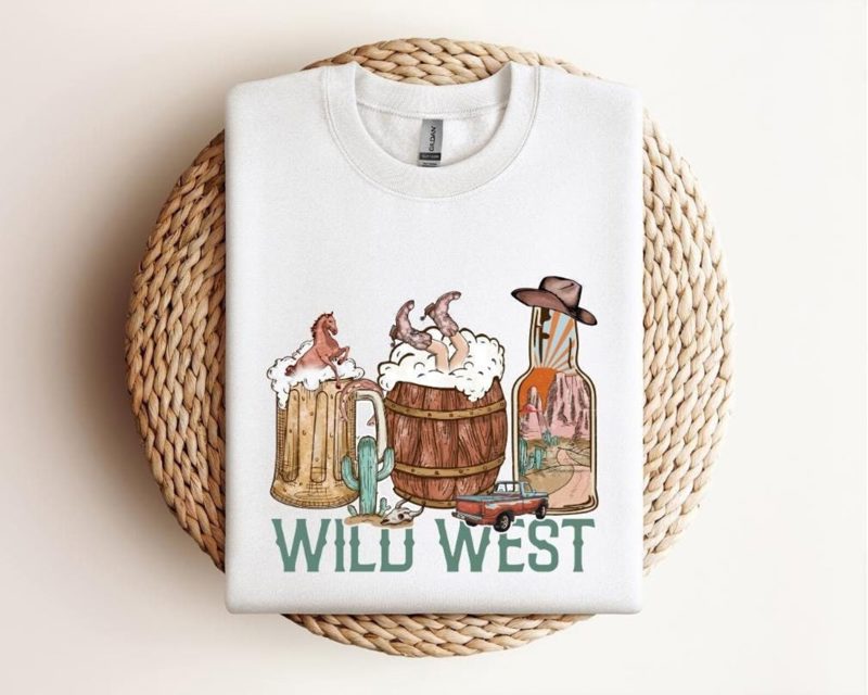 Wild West Graphic Tee: Country Music Western Shirt