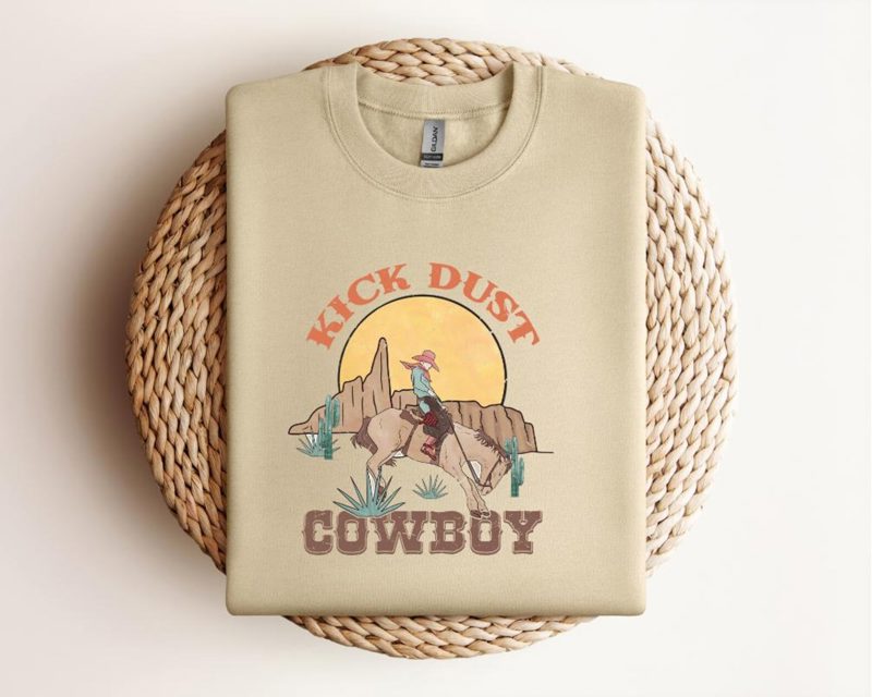 Western Rodeo Sweatshirt: Cowboy Graphic Tee