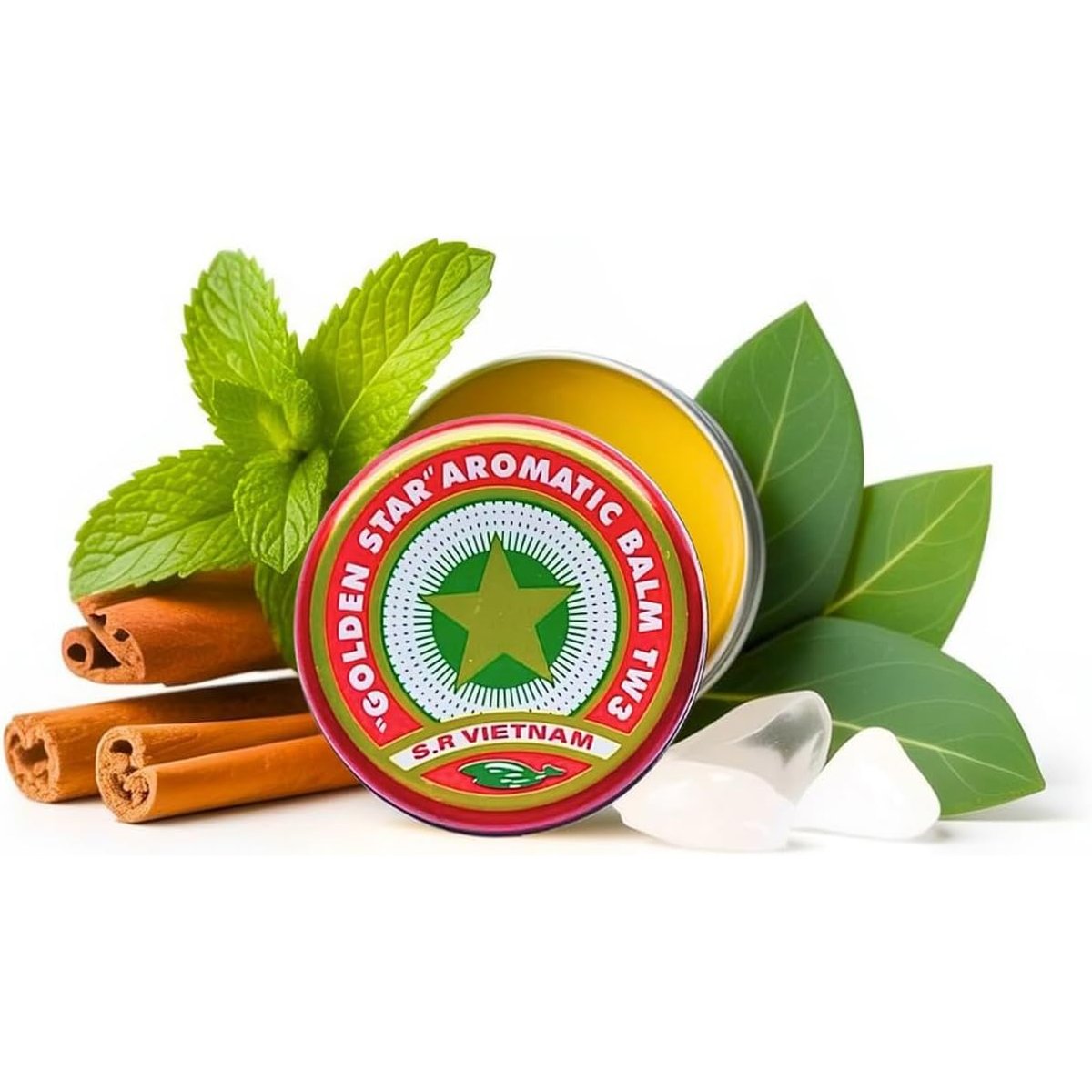 Golden Star Balm (Cao Sao Vang) 8 g Tins, Pack of 4
