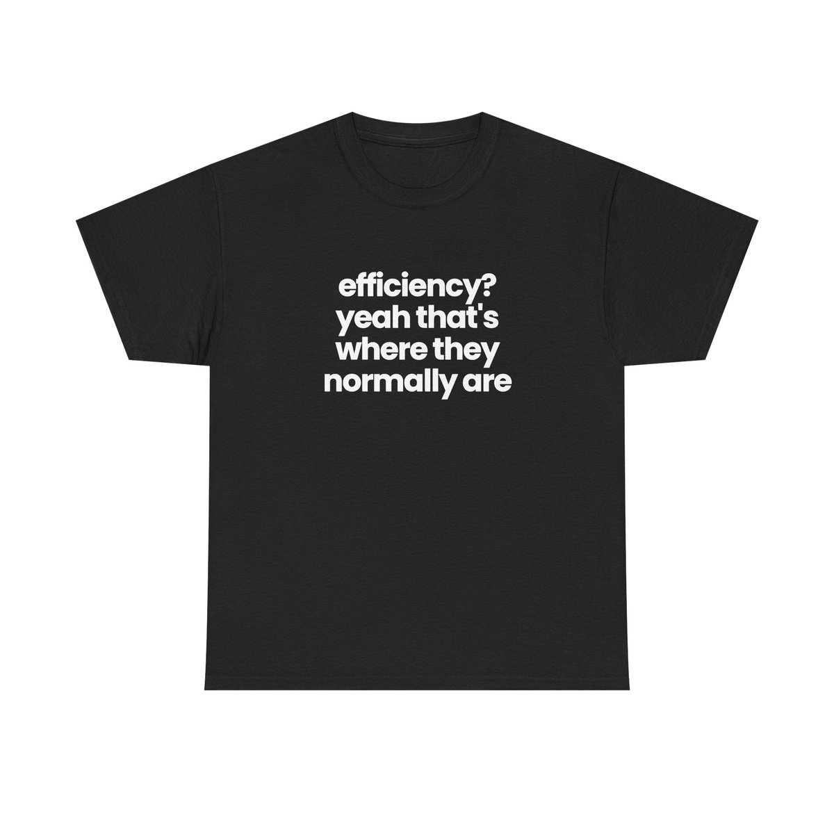 efficiency? yeah that's where they normally are